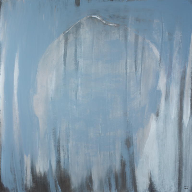 blue light, huile sur toile