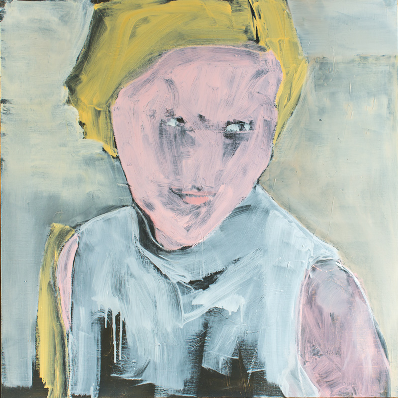 t&ecirc;te 14, huile sur toile