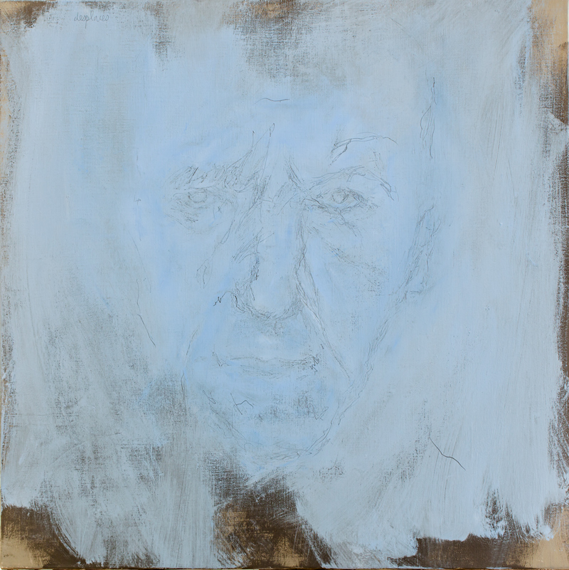 the blue head, huile sur toile