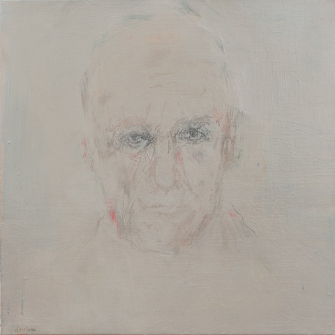 pierre, huile sur toile